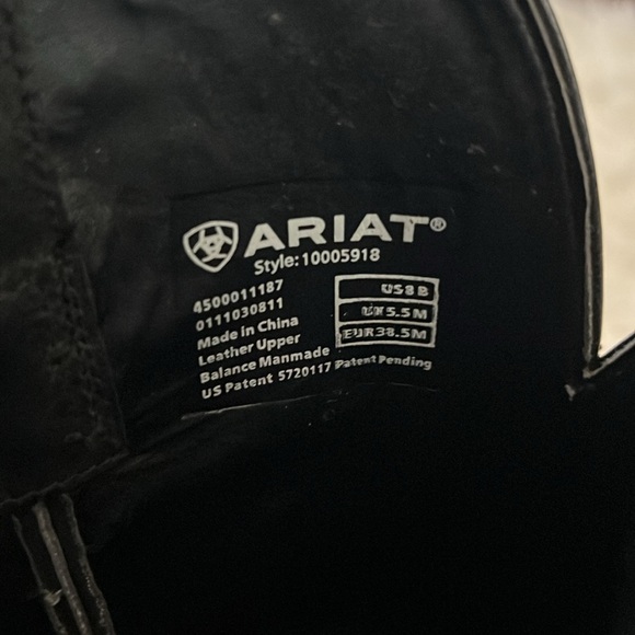 Ariat Heritage Vintage X Toe Black / Green Western Boots - #10005918 - Sz 8 B - Picture 8 of 8